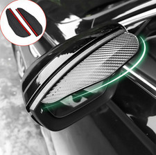 2x Set Carbon Fiber Auto Car Rear Mirror Rain Visor Guard Cover Car Accessories picture