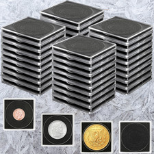 40PCS Adjustable 2x2 Coin Holder Snap Capsule 40mm Silver Dollar Collection Case picture