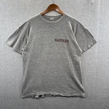 VINTAGE Champion Harvard T Shirt Mens XL Gray Single Stitch 80s USA Collegiate* picture
