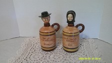 Vintage Pennsbury Pottery Amish Couple Oil and Vinegar Cruets picture