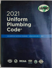 NEW 2021 Uniform Plumbing Code For Safety Sanitary Plumbing USA Stock picture