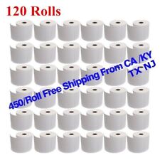 120 Rolls 450/Roll 4x6 Thermal Shipping Blank Postage Labels - Zebra 2844 ZP450 picture