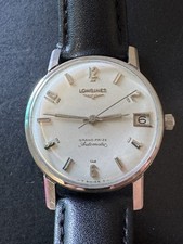 LONGINES VINTAGE 1960s GRAND PRIZE AUTOMATIC #2579 ART DECO DIAL PRE-OWNED picture