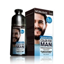 MOKERU 6.8oz Natural Ginger Man Beard Black Dye Shampoo Hair Colouring* picture