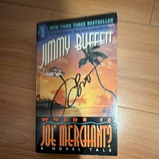 Jimmy Buffett Where Is Joe Merchant? Paperback Fiction Novel (English) picture
