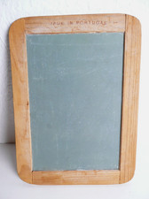 Vintage Schoolhouse Slate Child's Chalkboard Wooden Made In Portugal 7.5 x 5.5 picture