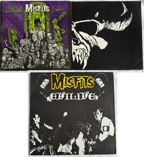 Lot of 3 Misfits Danzig Vinyl LPs/EP Earth A.D. / Evilive / 1988 S/T Danzig picture