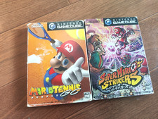 Mario Tennis GC + Super Mario Strikers GameCube Japan Import Lot Complete picture