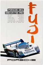 Vintage 1983 Japanese Endurance Racing Car Wall Art Poster picture