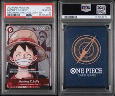 2023 ONE PIECE PREMIUM CARD COLLECTION 25TH EDITION #001 MONKEY D. LUFFY PSA 10 picture