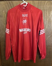 Vintage Adidas Leicester City Soccer Long Sleeve Jersey 40-42 Large Rare picture
