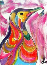 12x16 “New Wavy” Impressionism Handmade Original  Colorful Unique Art picture
