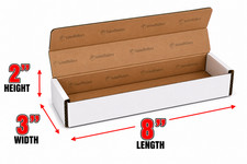 8x3x2 White Corrugated Shipping Mailers Packing Box Boxes Folding 100 To 1000 picture