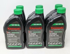 Kawasaki 6PK Genuine OEM 10W40 Motor Oil Quart 4-Cycle K-Tech 99969-6296 picture