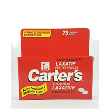 Carter's Little Pills Laxative 75 count Sodium Free Exp 2026+ NO TARIFFE picture