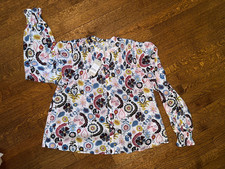NWT Boden Smocked Yoke Cotton Blouse  - Size 10 picture