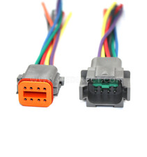 12 AWG Assembled Deutsch DT 8 Pin waterproof connector 6