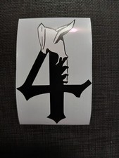 Bleach 4th Espada Ulquiorra Cifer Number Sticker Vinyl Decal Windows Waterproof picture