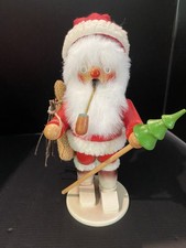 Vintage Steinbach German Santa Claus Smoker Wooden Figurine  picture