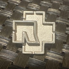 Rammstein Metal Logo Pin Badge Official picture