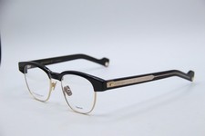 NEW ENTOURAGE OF 7 COLTON 01-01 BLACK GOLD AUTHENTIC DESIGNER EYEGLASSES 50-19 picture