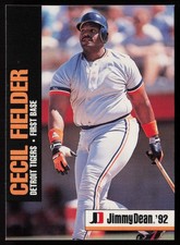 1992 Jimmy Dean #15 Cecil Fielder Detroit Tigers picture