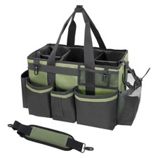 Cleaning Caddy Bag with spray bottle & Towel,Shoulder strap & waist belt.Green picture