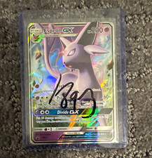 Pokemon TCG Espeon GX SM35 Promo Holo Signed Card English 2017 Stage 1 picture