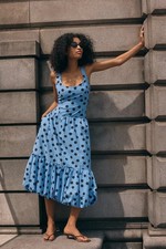 Maeve by Anthropologie Drop-Waist Midi Dress MSRP $178 NWOT SIZE S picture