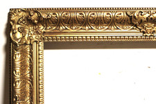 ANTIQUE FITS 15 X 21 FRENCH BAROQUE PICTURE FRAME ORNATE WOOD GOLD GILT FINE ART picture