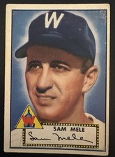 Topps 1952 Topps - Sam Mele #94 Washington Senators Base Set picture