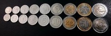 Algeria Set 9 coins 1/4 1/2 1 2 5 10 20 50 100 Dinars,1992 to 2019, BIMETAL, UNC picture