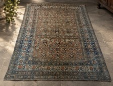 Antique Sarouk Rug Natural Dyes Hand Knotted Wool picture