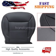 For 2020-2024 Ford Explorer Driver Perforated Leather Bottom Seat Cover Black picture