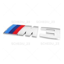 For E92 Chrome M3 Emblem Badge Car Rear Trunk ABS M Performance 901 picture