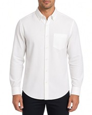 NWT J.Crew Men's Slim Fit Organic Cotton Button Down Shirt White Medium AM720 picture