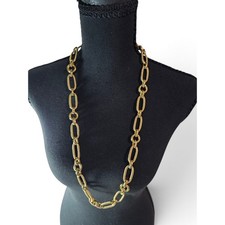 Vintage 1973 Christian Dior Gold Plated Chain Link Necklace Germany Authentic picture