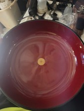 Vintage 1987 Japanese Imperial Presentation Lacquerware Bowl Chrysanthemum Crest picture