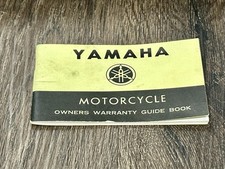 Vintage 1973 Yamaha Motorcycle Owners Warranty Guide Book LIT-11760-01-73 picture