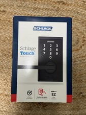 Schlage Touch Electronic Lock, Lever Handle, Century Trim, Matte Black picture