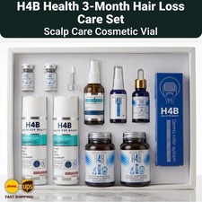 H4B Health 3-Month Hair Loss Care Set Shampoo Serums Ozonized Oil Dermaroller picture