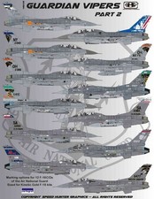 RAPSH48035 1:48 Speed Hunter Graphics - F-16C F-16D Falcon 'Guardian Vipers' picture