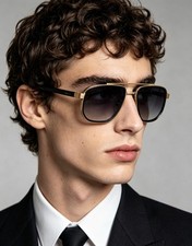 GUCCI GG2073S Sunglasses 51□19-145 Black Gold Gradient Square Frame picture