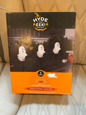 Hyde and Eek Halloween 5 Chasing Ghost Stake Lights Pathway Markers NEW picture