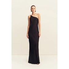 NWT Shona Joy La Lune One Shoulder Cowl Back Maxi Dress AU 10 US 6 picture