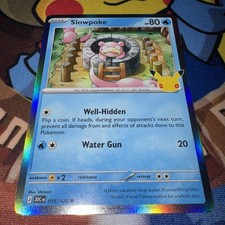 Slowpoke 016/128 Me: 30th Celebration Holo Pokémon anniversary SHIPS ASAP picture