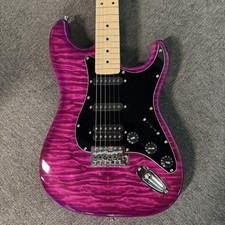 Donner DST-95 Electric Guitar with Amp and Accessories Full-Size Violet Purple picture