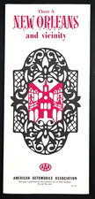 1971 New Orleans Vicinity Tourist AAA Map Louisiana Vintage LA Travel Brochure picture
