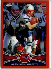 2012 Topps Chrome #112 Aaron Hernandez Orange Refractor picture