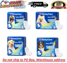 50 Pack Waist Disposable Dog Diapers Male Wraps Belly Bands Pet Soft All Sizes picture